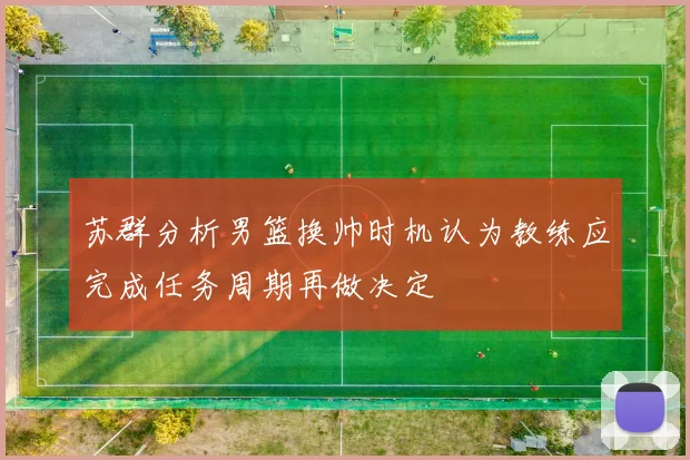 苏群分析男篮换帅时机认为教练应完成任务周期再做决定