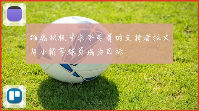 雄鹿积极寻求字母哥的支持者拉文与小桥等球员成为目标